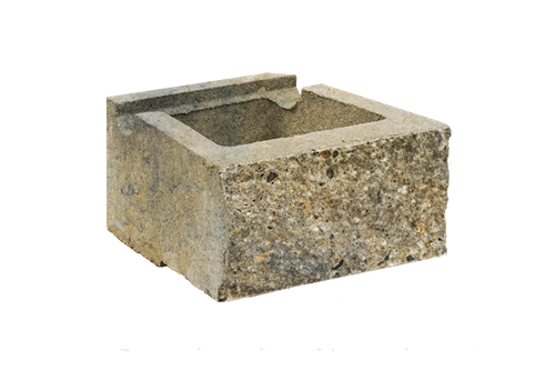 CUP STONE malý RUSTIK Žluto-černá C8