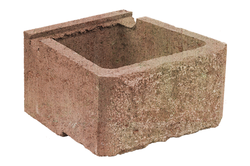CUP STONE velký RUSTIK Žluto-červená